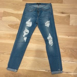 Flying monkey distressed jeans
